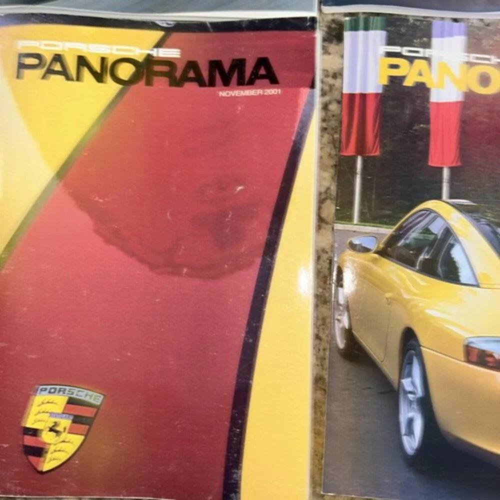 PORSCHE Panorama MAGAZINE 2001 Lot of 12 FULL YEAR Club of America